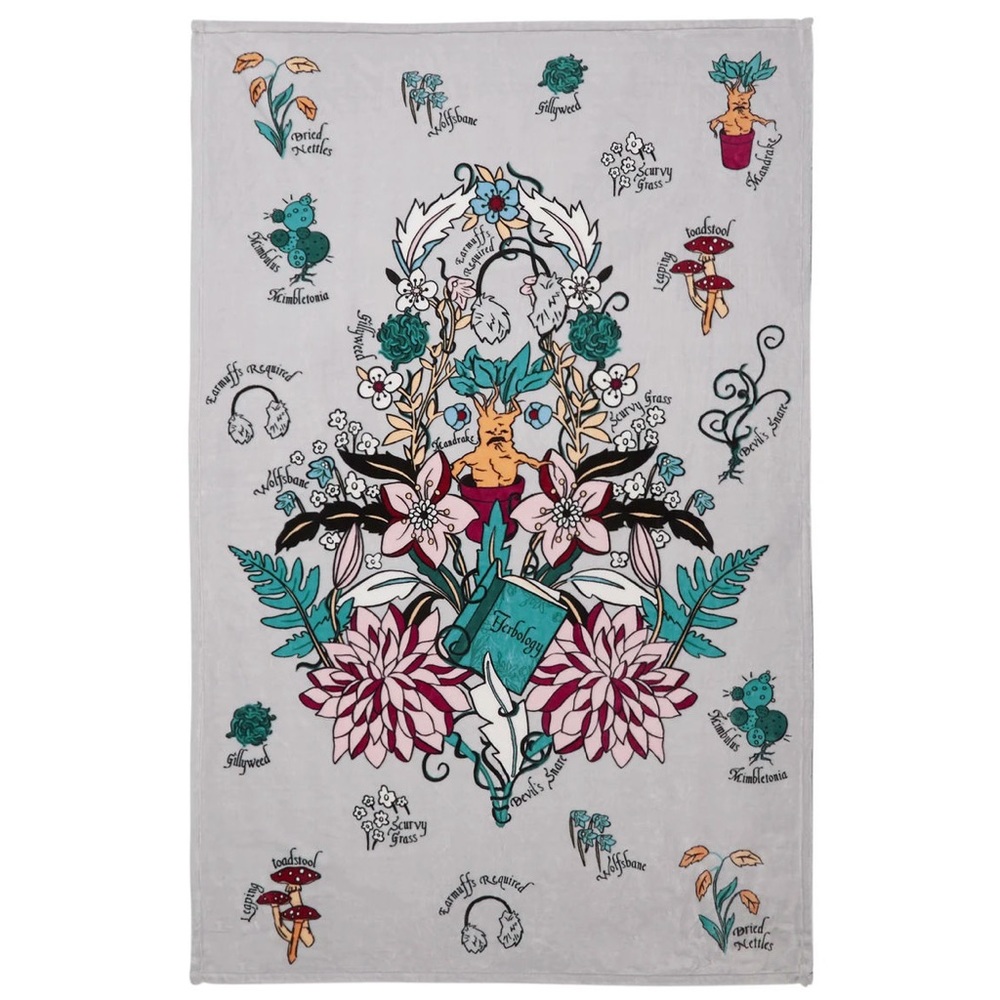 🆕 Harry Potter Vera Bradley Herbology Plush Blanket